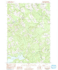 West Corinth Maine Historical topographic map, 1:24000 scale, 7.5 X 7.5 Minute, Year 1982