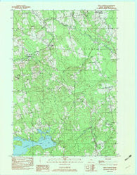 West Corinth Maine Historical topographic map, 1:24000 scale, 7.5 X 7.5 Minute, Year 1982