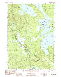 West Lake Maine Historical topographic map, 1:24000 scale, 7.5 X 7.5 Minute, Year 1987
