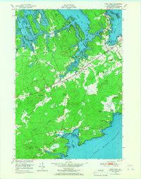 West Lubec Maine Historical topographic map, 1:24000 scale, 7.5 X 7.5 Minute, Year 1949
