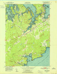 West Lubec Maine Historical topographic map, 1:24000 scale, 7.5 X 7.5 Minute, Year 1951