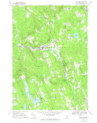 West Paris Maine Historical topographic map, 1:24000 scale, 7.5 X 7.5 Minute, Year 1967