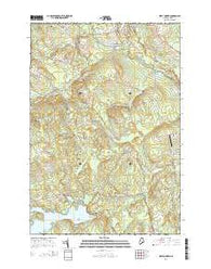 West Corinth Maine Current topographic map, 1:24000 scale, 7.5 X 7.5 Minute, Year 2014