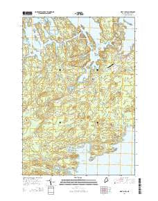 West Lubec Maine Current topographic map, 1:24000 scale, 7.5 X 7.5 Minute, Year 2014