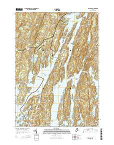 Westport Maine Current topographic map, 1:24000 scale, 7.5 X 7.5 Minute, Year 2014