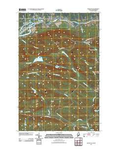 Wheelock Maine Historical topographic map, 1:24000 scale, 7.5 X 7.5 Minute, Year 2011