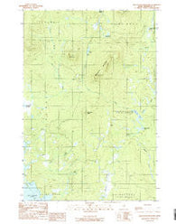 Whetstone Mountain Maine Historical topographic map, 1:24000 scale, 7.5 X 7.5 Minute, Year 1989