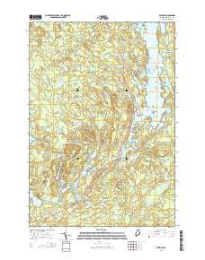 Whiting Maine Current topographic map, 1:24000 scale, 7.5 X 7.5 Minute, Year 2014