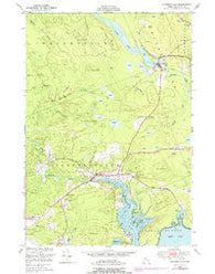 Whitneyville Maine Historical topographic map, 1:24000 scale, 7.5 X 7.5 Minute, Year 1948