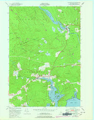 Whitneyville Maine Historical topographic map, 1:24000 scale, 7.5 X 7.5 Minute, Year 1948