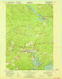 Whitneyville Maine Historical topographic map, 1:24000 scale, 7.5 X 7.5 Minute, Year 1951