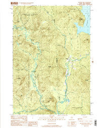 Willsons Mills Maine Historical topographic map, 1:24000 scale, 7.5 X 7.5 Minute, Year 1989