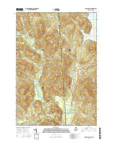 Wilsons Mills Maine Current topographic map, 1:24000 scale, 7.5 X 7.5 Minute, Year 2014