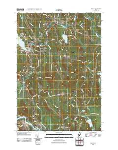 Wilton Maine Historical topographic map, 1:24000 scale, 7.5 X 7.5 Minute, Year 2011