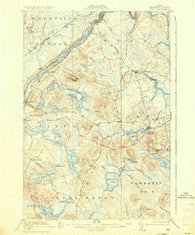 Winn Maine Historical topographic map, 1:62500 scale, 15 X 15 Minute, Year 1920