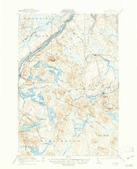 Winn Maine Historical topographic map, 1:62500 scale, 15 X 15 Minute, Year 1920