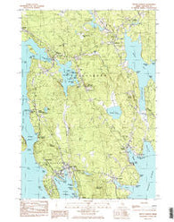 Winter Harbor Maine Historical topographic map, 1:24000 scale, 7.5 X 7.5 Minute, Year 1984