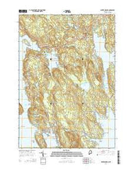 Winter Harbor Maine Current topographic map, 1:24000 scale, 7.5 X 7.5 Minute, Year 2014