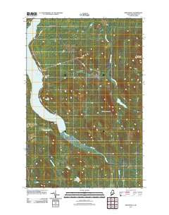 Winterville Maine Historical topographic map, 1:24000 scale, 7.5 X 7.5 Minute, Year 2011