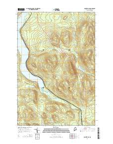 Winterville Maine Current topographic map, 1:24000 scale, 7.5 X 7.5 Minute, Year 2014