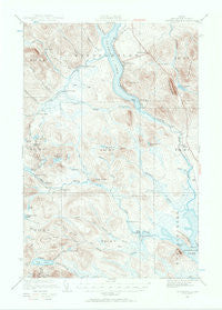Winterville Maine Historical topographic map, 1:62500 scale, 15 X 15 Minute, Year 1928