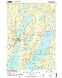 Winthrop Maine Historical topographic map, 1:24000 scale, 7.5 X 7.5 Minute, Year 2000