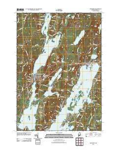Winthrop Maine Historical topographic map, 1:24000 scale, 7.5 X 7.5 Minute, Year 2011