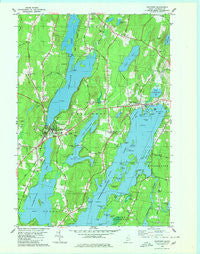 Winthrop Maine Historical topographic map, 1:24000 scale, 7.5 X 7.5 Minute, Year 1980