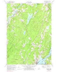 Wiscasset Maine Historical topographic map, 1:24000 scale, 7.5 X 7.5 Minute, Year 1970