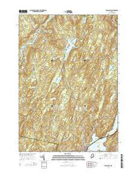 Wiscasset Maine Current topographic map, 1:24000 scale, 7.5 X 7.5 Minute, Year 2014