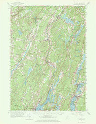 Wiscasset Maine Historical topographic map, 1:62500 scale, 15 X 15 Minute, Year 1957