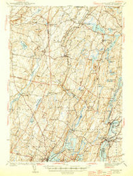 Wiscasset Maine Historical topographic map, 1:62500 scale, 15 X 15 Minute, Year 1944