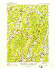 Wiscasset Maine Historical topographic map, 1:62500 scale, 15 X 15 Minute, Year 1944