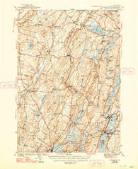 Wiscasset Maine Historical topographic map, 1:62500 scale, 15 X 15 Minute, Year 1944