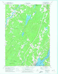 Wiscasset Maine Historical topographic map, 1:24000 scale, 7.5 X 7.5 Minute, Year 1970