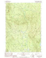 Witham Mtn Maine Historical topographic map, 1:24000 scale, 7.5 X 7.5 Minute, Year 1989