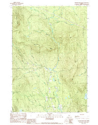 Witham Mtn Maine Historical topographic map, 1:24000 scale, 7.5 X 7.5 Minute, Year 1989