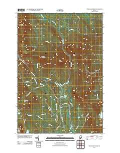 Witham Mountain Maine Historical topographic map, 1:24000 scale, 7.5 X 7.5 Minute, Year 2011