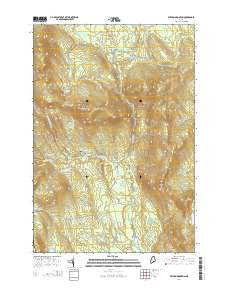 Witham Mountain Maine Current topographic map, 1:24000 scale, 7.5 X 7.5 Minute, Year 2014