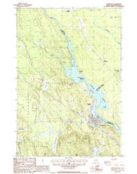 Woodland Maine Historical topographic map, 1:24000 scale, 7.5 X 7.5 Minute, Year 1987