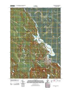 Woodland Maine Historical topographic map, 1:24000 scale, 7.5 X 7.5 Minute, Year 2011
