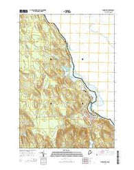 Woodland Maine Current topographic map, 1:24000 scale, 7.5 X 7.5 Minute, Year 2014