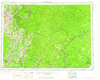 Woodstock Maine Historical topographic map, 1:250000 scale, 1 X 2 Degree, Year 1963