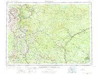Woodstock Maine Historical topographic map, 1:250000 scale, 1 X 2 Degree, Year 1959