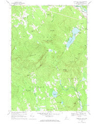 Worthley Pond Maine Historical topographic map, 1:24000 scale, 7.5 X 7.5 Minute, Year 1967
