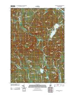 Worthley Pond Maine Historical topographic map, 1:24000 scale, 7.5 X 7.5 Minute, Year 2011