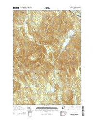 Worthley Pond Maine Current topographic map, 1:24000 scale, 7.5 X 7.5 Minute, Year 2014