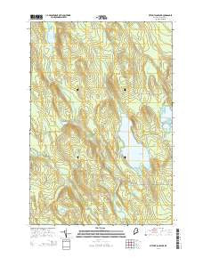 Wytopitlock Lake Maine Current topographic map, 1:24000 scale, 7.5 X 7.5 Minute, Year 2014