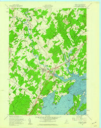 Yarmouth Maine Historical topographic map, 1:24000 scale, 7.5 X 7.5 Minute, Year 1957