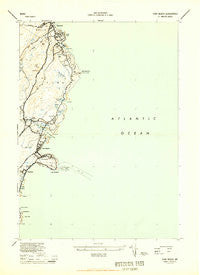 York Beach Maine Historical topographic map, 1:24000 scale, 7.5 X 7.5 Minute, Year 1944